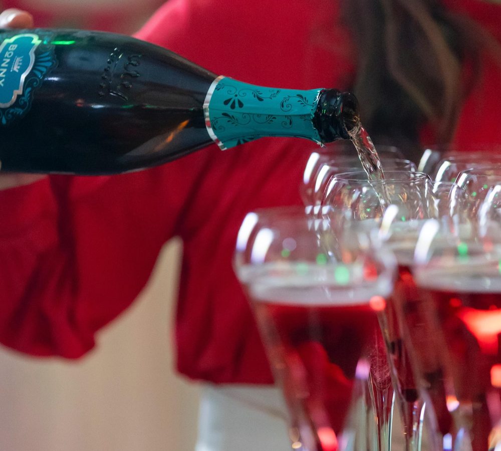 Raising a glass to the new year together