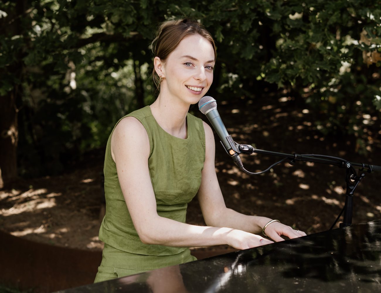 One pianist connecting an entire day through music.