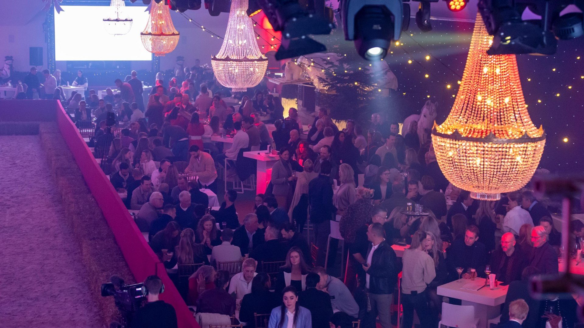 Live entertainment at an atmospheric New Year's reception