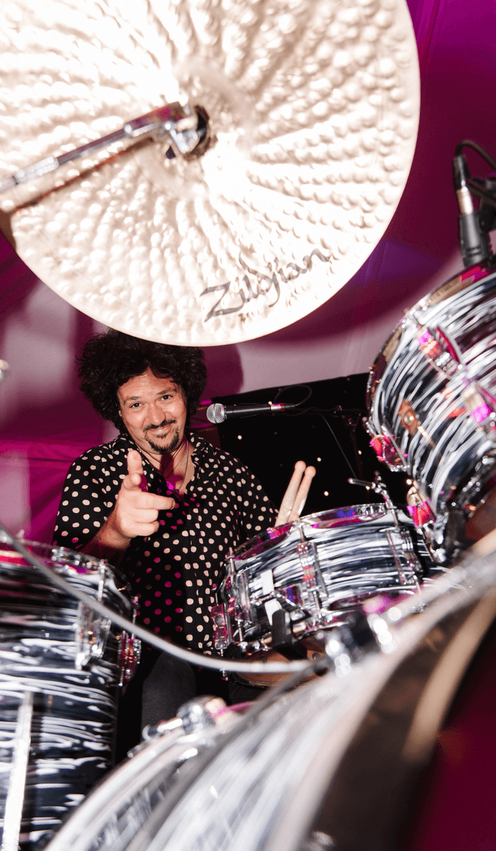 Live drums on the dance floor